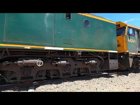 RL306, 442S1 & C504 walk Euabalong West NSW.  Sun 30th Jan 2022