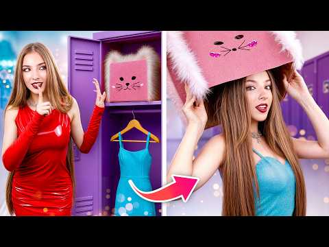 ¡Nadie en la escuela Sabe Mi Secreto! Escondo Mi Verdadero Rostro con una Máscara