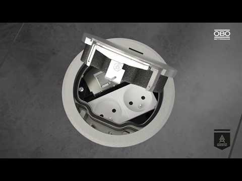 Beierton - OBO Bettermann Монтаж напольных розеток GES R2 металл