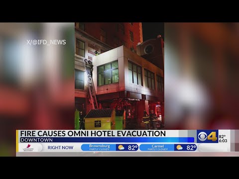 Dumpster fire evacuates part of downtown Indy hotel