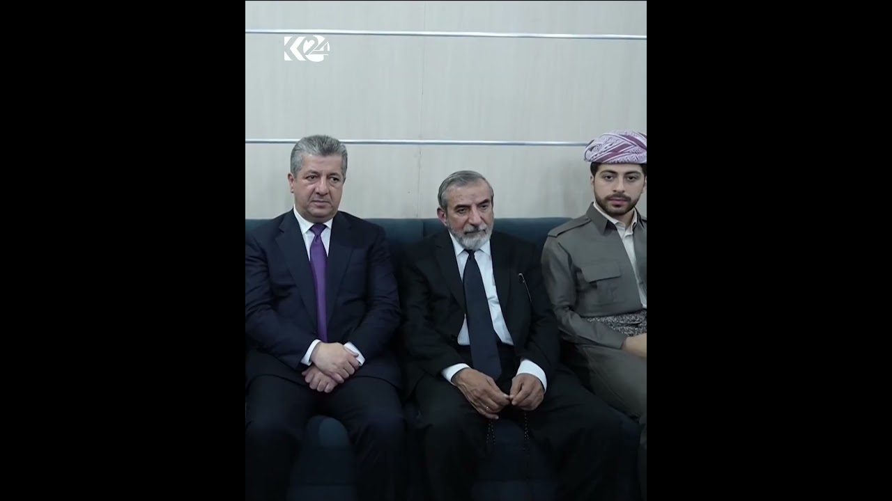 ڤیدیۆ | سەرۆکوەزیران مەسرور بارزانی بەشداری لە پرسەی حوسێن محەممەد بەهائەدین دەکات