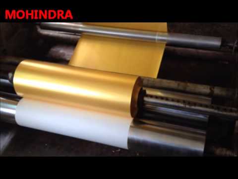 Showing paper coating machine