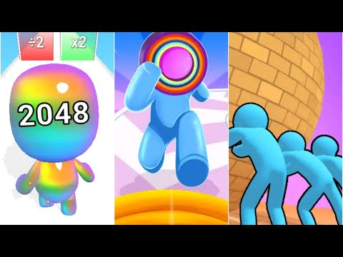 Tall Man Run 2048 vs Layer Man 3D vs Rescue Push!