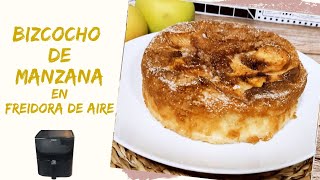 🍏 BIZCOCHO de MANZANA en FREIDORA de AIRE (También el en HORNO) ¡Delicioso! 😋