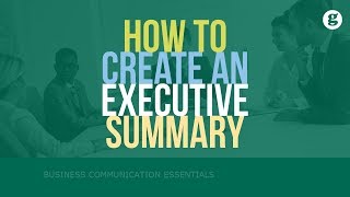 How to Create an Executive Summary