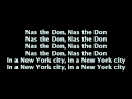 Nas - The Don (Lyrics On Screen) [Life Is Good]