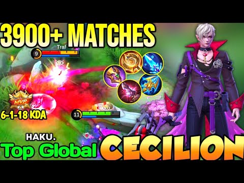 CECILION BEST BUILD IN 2021 | TOP GLOBAL CECILION ʜᴀᴋᴜ. - MOBILE LEGENDS