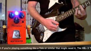 Video thumbnail for Providence Effects: HBL-3 Heat Blaster Distortion (Single coils to HIWATT SA212) by Brett Kingman