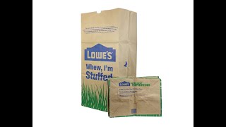 Lowe's 30 Gallon Heavy Duty Brown Paper Lawn and Refuse Bags for Home and Garden - Overview