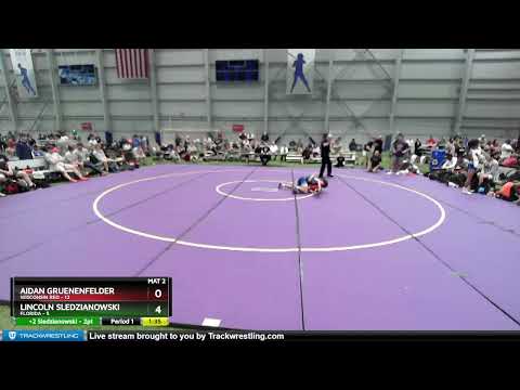 100 Lbs Round 2 (8 Team) - Aidan Gruenenfelder, Wisconsin Red Vs Lincoln Sledzianowski, Florida 33