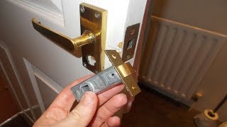 How to replace an interior door latch lock