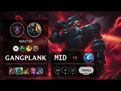 Gangplank Mid vs Anivia - KR Master Patch 10.25b