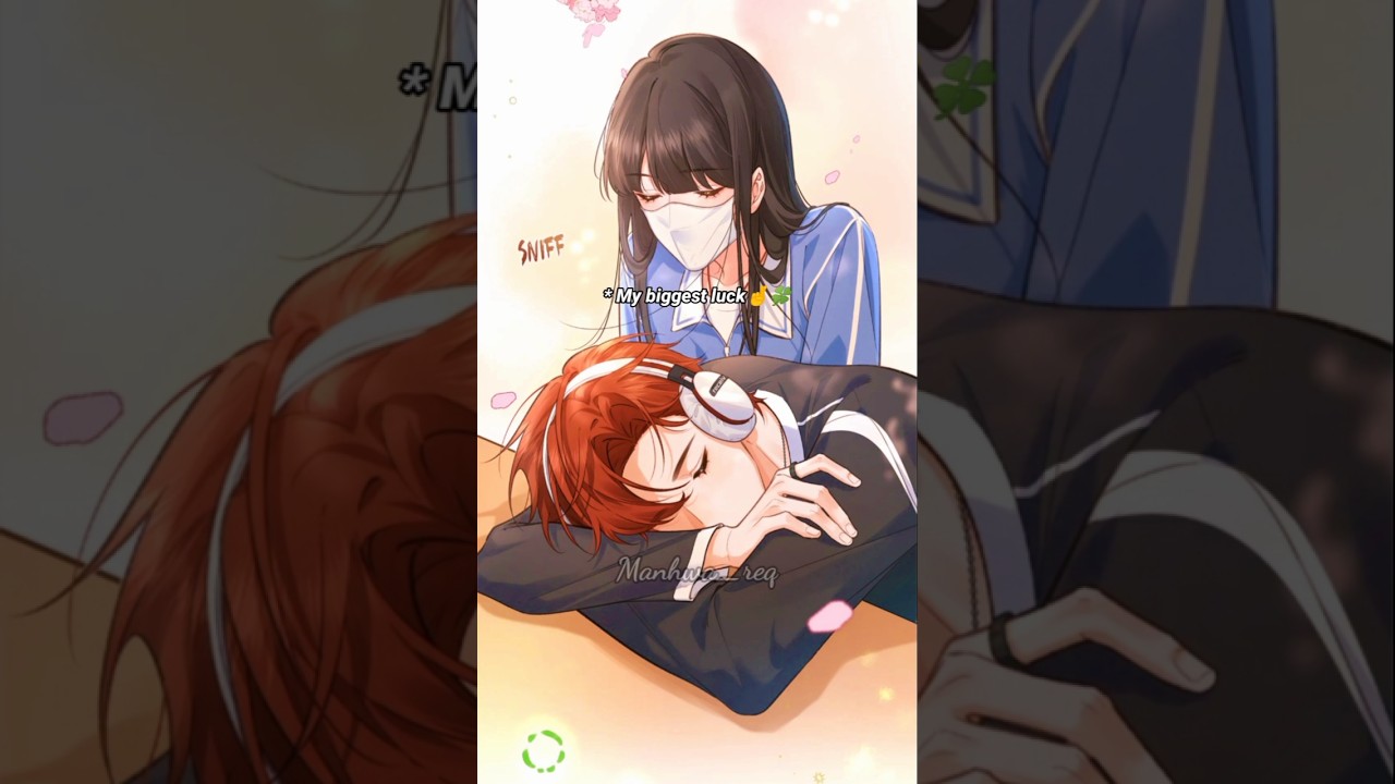 My biggest luck🍀 (link on bio) #webcomicsapp #manhwa #school #love