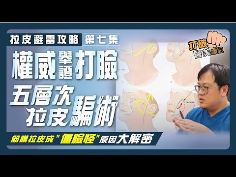 【拉皮避雷攻略|第七集】五層次拉皮手術背後竟全是銷售套路? 筋膜拉皮慘變"僵臉怪"! 權威揭拉皮成敗關鍵