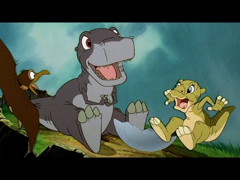 Capa de O bebê Dente Afiado | Em Busca do Vale Encantado | Desenhos Animados em Português
