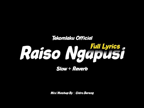 Raiso Ngapusi - Tekomlaku Official - (Reverb x Slow-Version) - Mashup || CIDRO BARENG🎧