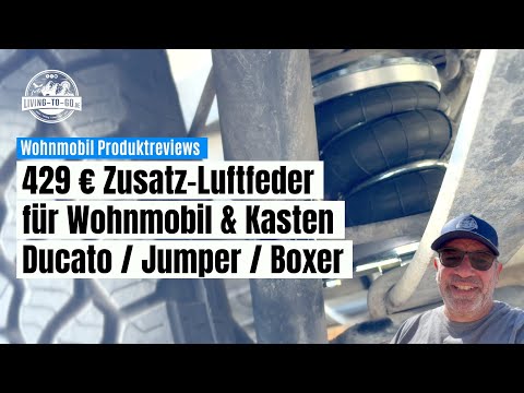 🛒 429 € Zusatz-Luftfeder für Wohnmobil & Kastenwagen Ducato / Jumper / Boxer