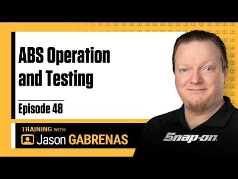 Snap-on Live Training Episode 48 - ABS Operation and Testing