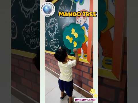 Happy Mango Day🥭✨ Our tiny artists turned a simple tree into a beautiful mango tree.