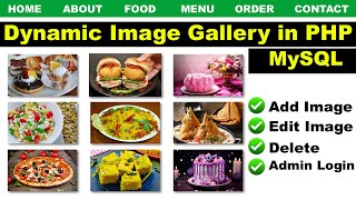 Download the video "How to create a dynamic image gallery in PHP, DYNAMIC IMAGE GALLERY AND ALBUM USING PHP AND MYSQL"