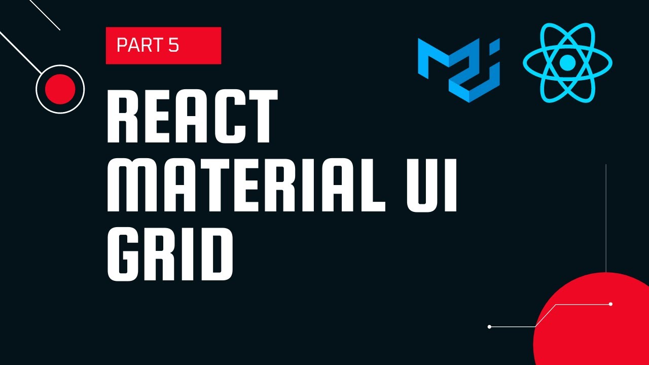 React material UI tutorial 5 : Grid component || Material UI tutorial for beginners