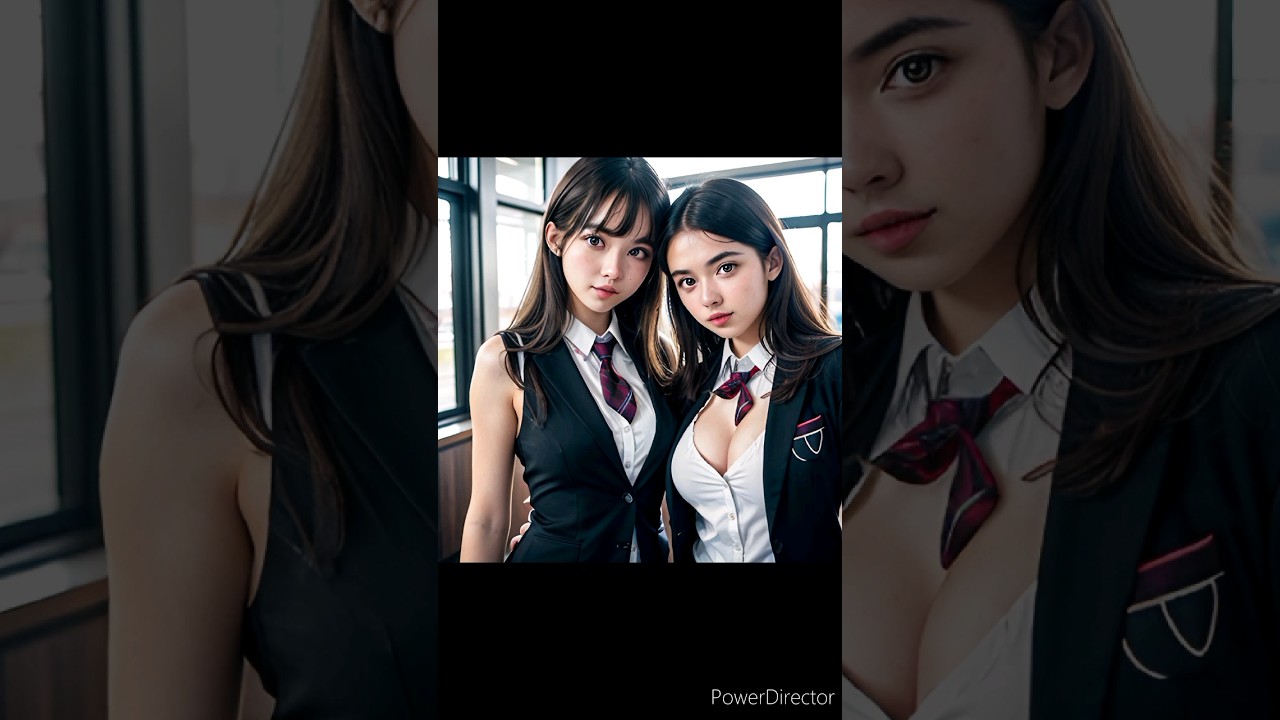 Meet the AI girls in stunning school uniforms | Cute Teen Team Up