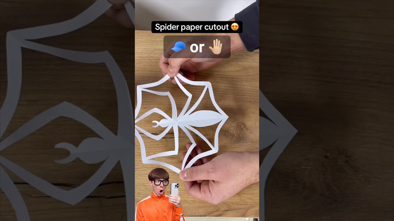 Spider Paper Cutout 🕷️😱
