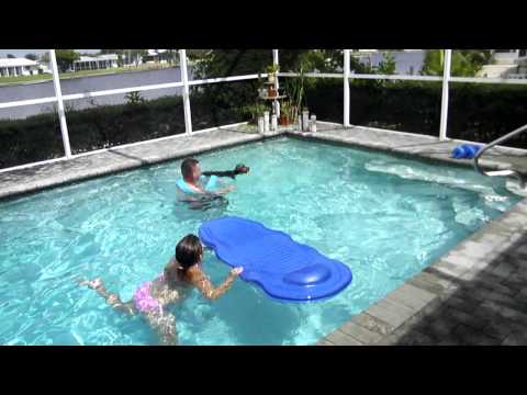 Cassey taking a dip.MP4