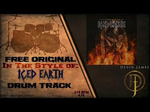Iced Earth Styled Free Original Drum Track - 174 BPM (FREE DOWNLOAD)
