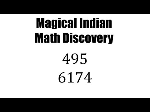 MAGICAL Indian Math Discovery - Numbers 495 and 6174 (Kaprekar Constants)