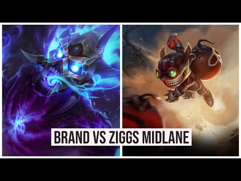 Brand vs Ziggs mid ~ League of Legends