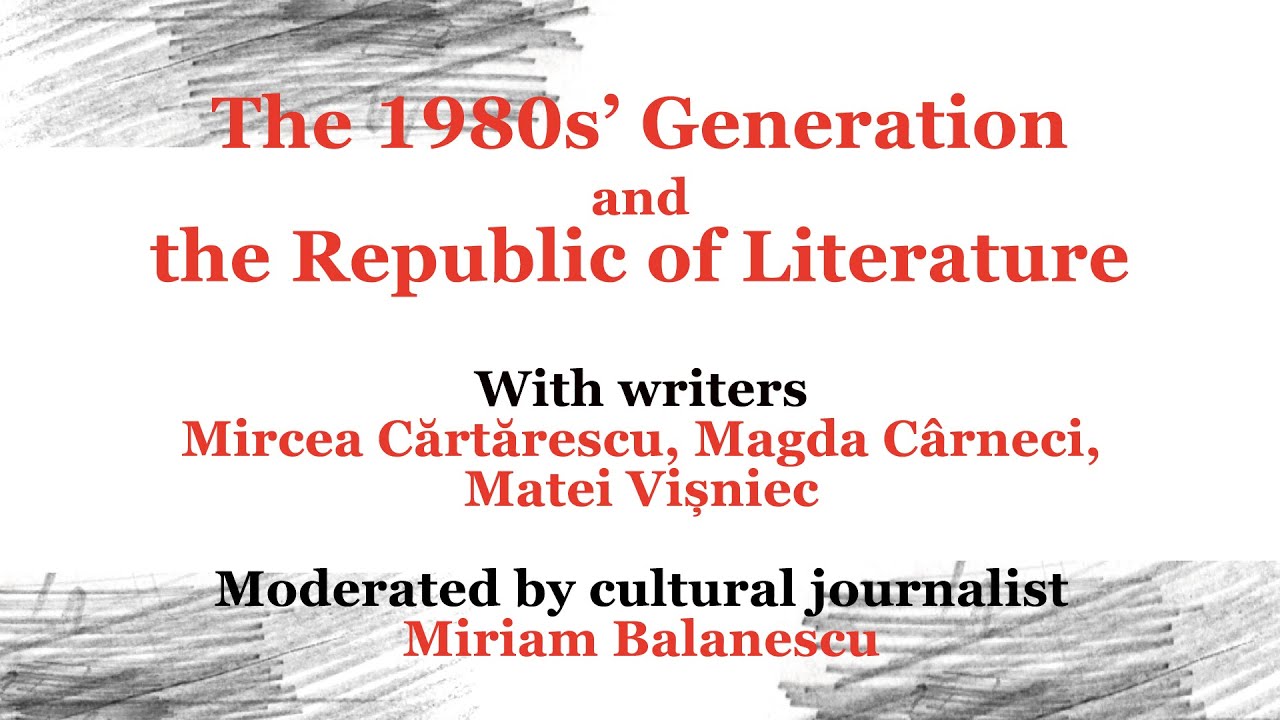 The 1980s’ Generation and the Republic of Literature