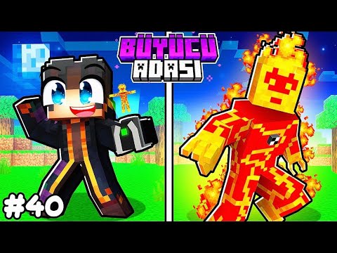 Ateş Topuna Dönüştüm! 🔥 | Minecraft Büyücü Adası #40