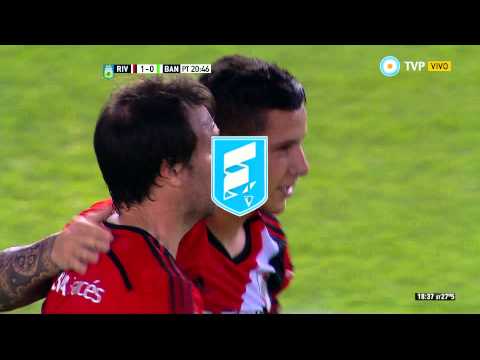 Gol de Driussi. River 1 - Banfield 0 | Primera División 2015 - Fecha 10