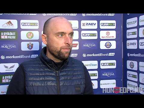 Aqvital FC Csákvár - Budapest Honvéd FC 0-2 (0-1), Tóth Balázs sajtótájékoztatója