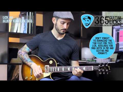 Lick 212/365 - Bluesy Funk Lick in G | 365 Guitar Licks Project