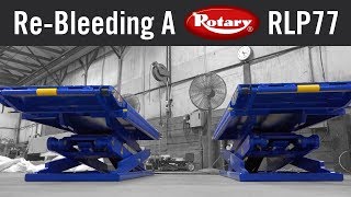 Re-Bleeding a Rotary RLP77