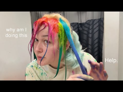 dying my hair rainbow