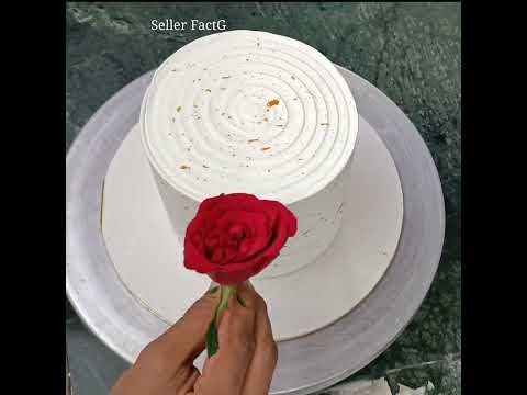 Red Rose 🌹 Cake 🎂 For Love #shorts #sellerfactg