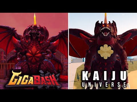 NEW GigaBash Vs Kaiju Universe Destoroyah Comparison !