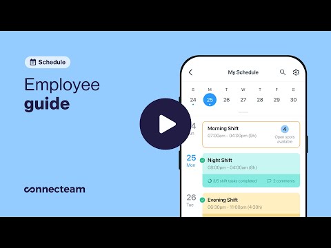 Connecteam | User Guide | Schedule