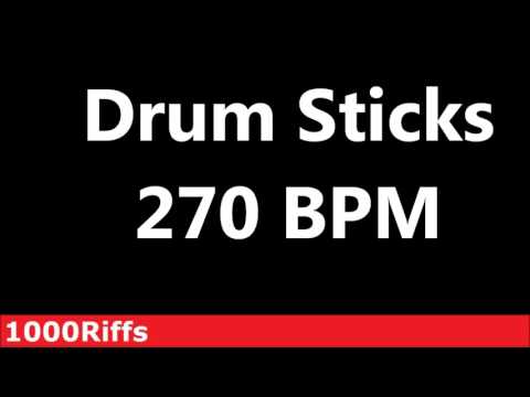 Drum Sticks Metronome : 270 BPM - Beats Per Minute