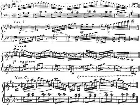 Kuhlau: Nine Easy Variations on an Austrian Folk Song, Op.42 No.1