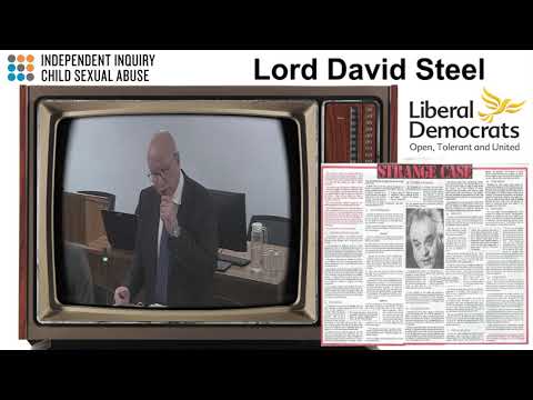 Lord David Steel's shocking admissions to the IICSA regarding Cyril Smith's child abuse.