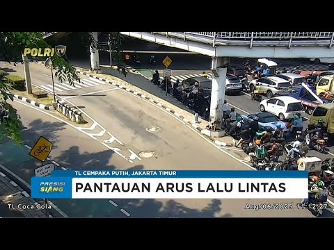 NTMC POLRI - PANTAUAN ARUS LALU LINTAS SIANG 06/08/25