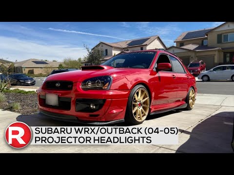 DIY How to Install Spec-D Projector Headlights Subaru WRX / Outback (04-05) w/ Dual Halo LED