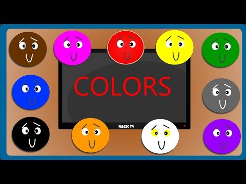 Learn Colors For Children With Magic TV - Cartoon Games Kids TV Video