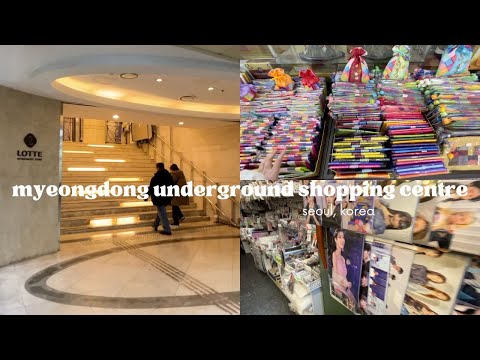 Seul, Coreia - Centro Comercial Subterrâneo Myeongdong |