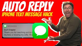 How to Auto Reply to a Text Message on an  iPhone