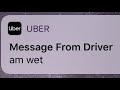 Chaotic Uber Driver Messages